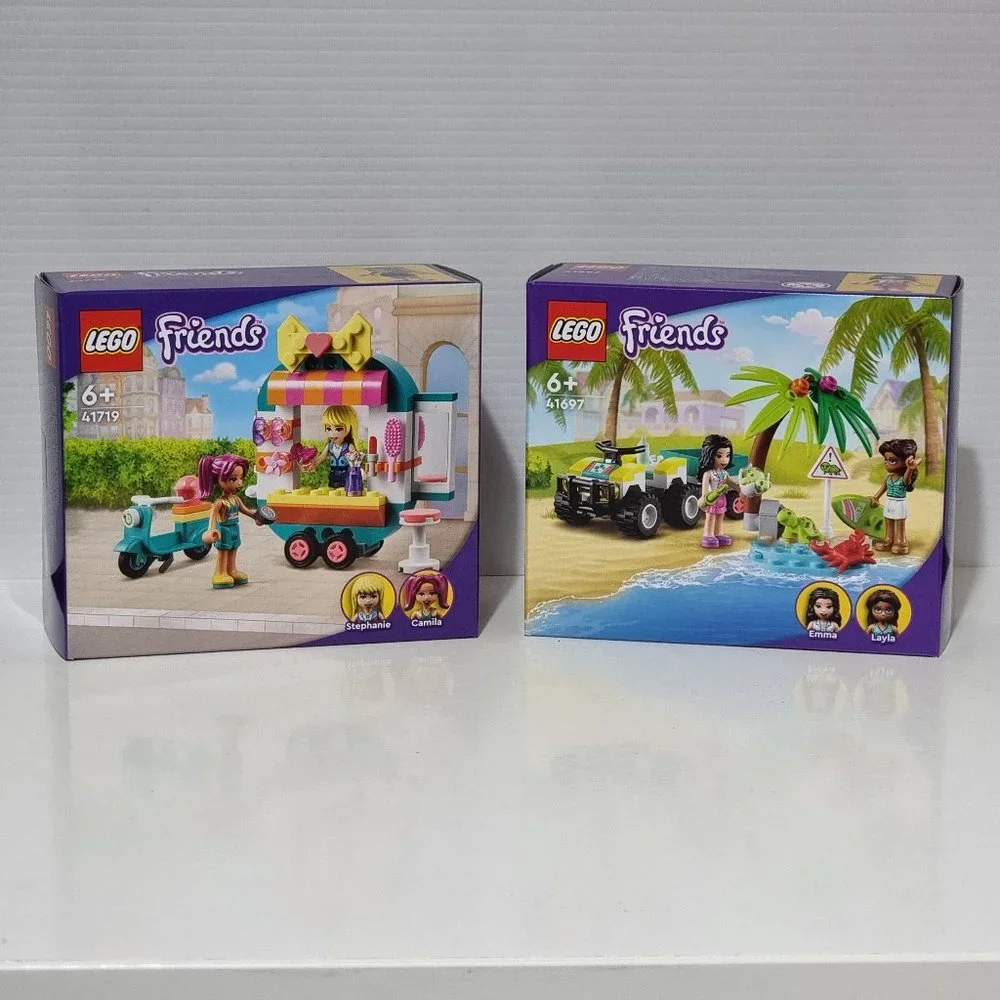 LEGO Friends 41697 & 41719 Mobile Boutique Turtle Protection Vehicle NEW - Picture 1 of 6
